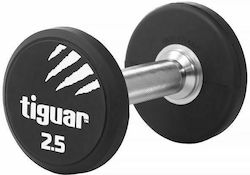 Tiguar Rubber Round Dumbbell 1 x 2.5kg