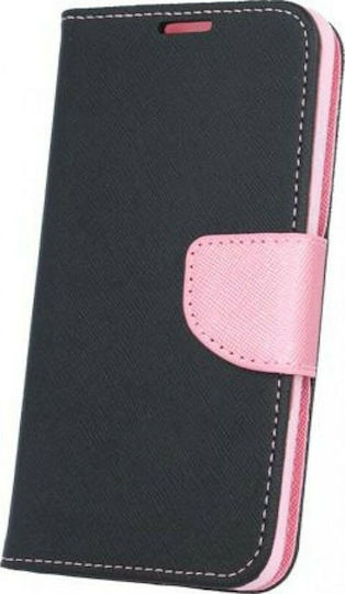Fancy Wallet Δερματίνης Μαύρο (Redmi Note 9S / 9 Pro / 9 Pro Max)