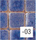 Efco Ceramic Piatră decorativă pentru proiecte DIY Blue 1x1cm.