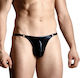 Softline 4487 Shiny Thong Black