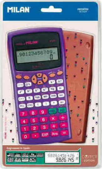 Milan 159110 Calculator Științifică 12 Cifre în Culoarea Roz 1buc