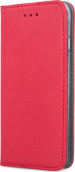 Forcell Smart Magnet Synthetic Leather Book Red (Redmi 9C)