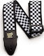Ernie Ball Jacquard Strap Black and White Check...