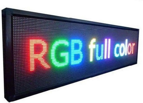 Κυλιόμενη Πινακίδα LED Μονής Όψης 71x23cm RGB