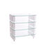 Custom Design Milan 6 Mobilier Hi-Fi Sticlă alb...
