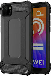 Hurtel Plastic Back Cover Durable Black (Huawei Y5p)