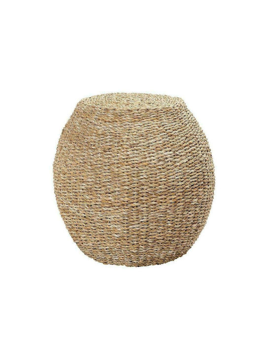 Stool Outdoor Rattan Seagrass Μπεζ 1pcs 44x44x43cm