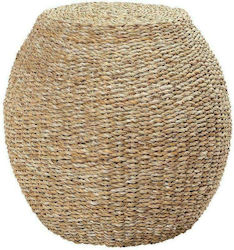 Stool Outdoor Rattan Seagrass Μπεζ 1pcs 44x44x43cm