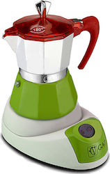 GAT Fanta Electric Stovetop Espresso Pot for 4Cups 450W Green