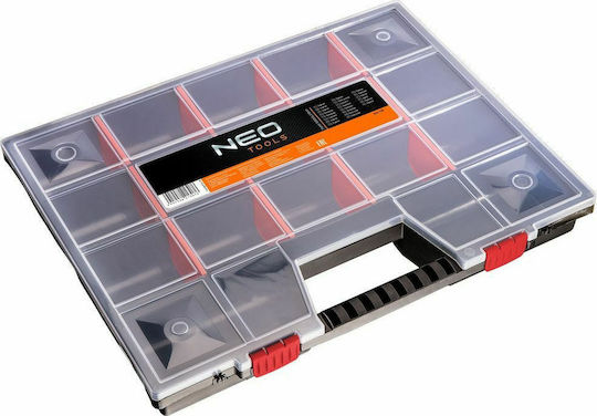 Neo Tools Tool Compartment Organiser Adjustable Black 39x29x6.5cm