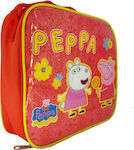 Diakakis Geantă de Prânz de Mână pentru Școală Roșu Peppa Pig 19 x 7 x 25cm