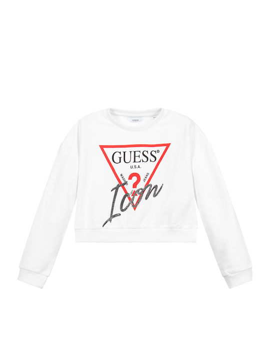 Guess Kinder-Sweatshirt Weiß Icon