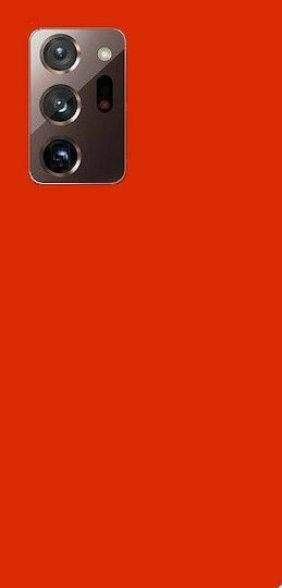 Matt Back Cover Silicone 1.2mm Orange (Galaxy Note 20 Ultra)