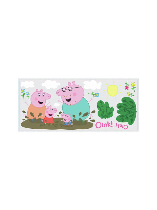 Autocollants Géants Peppa Pig Repositionnables - RoomMates - Décoration Enfants - Salle De Jeux