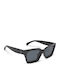 Charly Therapy Rosie Women's Sunglasses with Black Plastic Frame and Black Lens