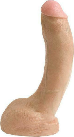 Doc Johnson Realistic Stryker Vac-U-Lock Dildo realist cu Scrotum Vanilie 24cm