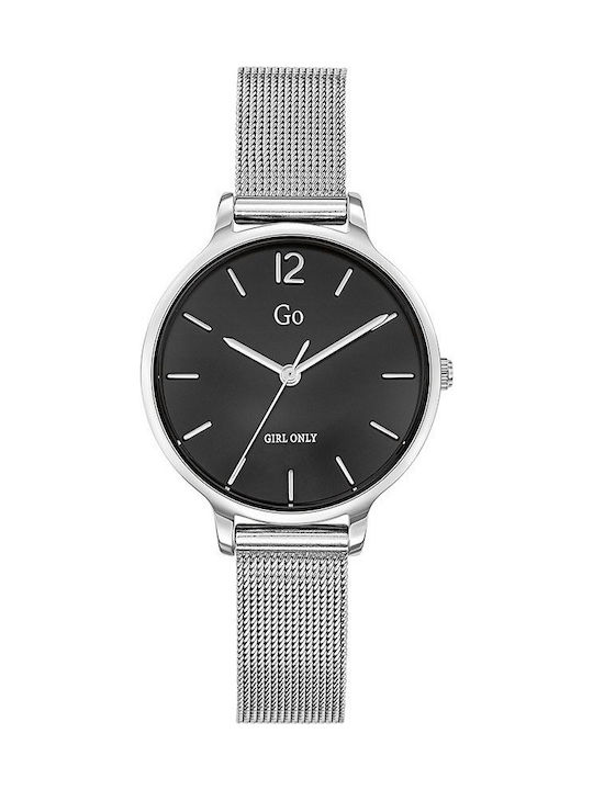 Go Girl Only Women's Watch 32mm Battery with Silver Stainless Steel Bracelet