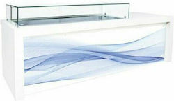 Niki Inox Βιτρίνα Συντήρησης Δαπέδου 182x90x115cm