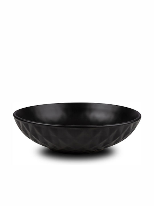Nava Soho Classic Чиния Супа Керамика Черно с Диаметър 20.5см