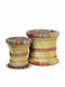 Wooden Outdoor Garden Stools Chindi S/2 2 Pieces 39x39x37cm