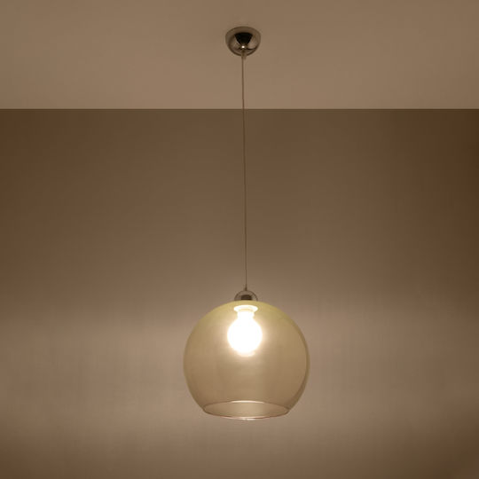 Sollux Ball Κρεμαστό Φωτιστικό Μελί 33x33x33εκ.