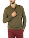 U.S. Polo Assn. Herren Langarmshirt Polo Khaki