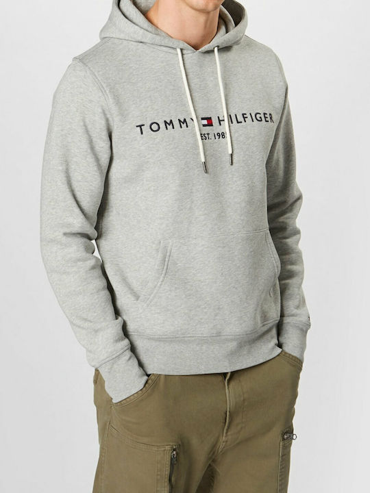 Tommy Hilfiger Hooded Gray Sweatshirt