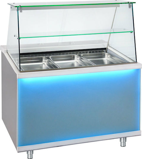 Bambas Frost CMF 150 Beheizte Ausstellungsvitrine Kammer 2 Ebenen mit 4 Plätzen für Gastronomen und Leistung 1550W B150 x T90 x H130 cm