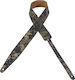 Levys MSGL217 2″ Navy Suede Leather Guitar Strap Metallic and Gold Splatter
