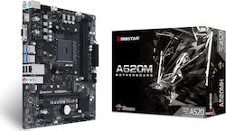 Biostar A520MH Ver. 6.0 Micro ATX Motherboard with AMD AM4 Socket
