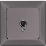 Eurolamp TV-Buchse Terminal in Gray Farbe 152-16309