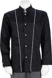 Fabrik Coat Chef Unisex Black with Long Sleeve