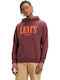 T2 Sweatshirt with Hood Burgundy