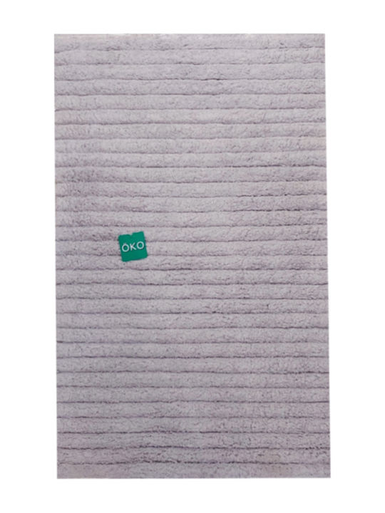 Kleine Wolke Bath Mat Cotton Veneziano Grey 60x90cm