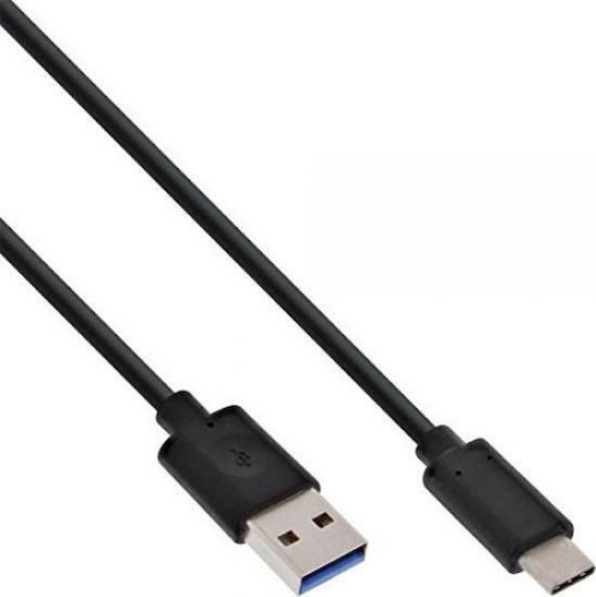 InLine USB 3.1 Cable USB-C Male - USB-A 27W PD Black 1.5m