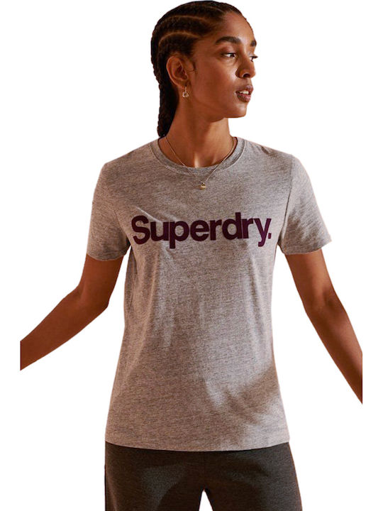 Superdry Дамска Тениска Сив