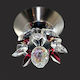 DITS Lighting Nufaro Ceiling Mount Light Silver with Crystals