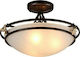 Maytoni Vintage Glass Ceiling Light with Socket E27 48pcs Bronze