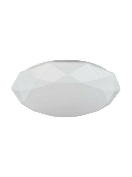 Maytoni Crystallize Classic Ceiling Light with Integrated LED and Crystals 52pcs White