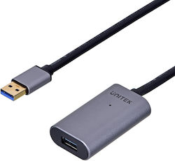 Unitek Y-3004 USB 2.0 USB-A-Stecker zu USB-A-Buchse Grau 5m