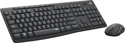 Logitech MK295 Silent Fără fir Set tastatură și mouse Engleză US Gri