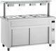 Inomak Vitrină încălzită Ben Marie cu 5 Locuri pentru Gastronomi și Putere 5100W L179.5 x l70 x Î131.5 cm