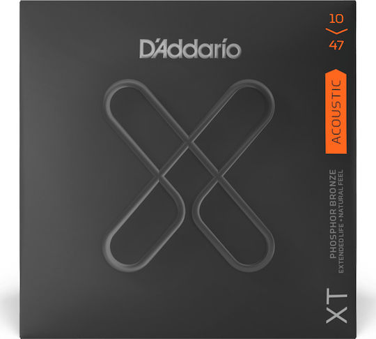 Daddario XT Set of Phosphor Bronze Acoustic Guitar Strings 10 - 47 Extra Light