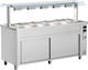Inomak Vitrină încălzită Ben Marie cu 4 Locuri pentru Gastronomi și Putere 4370W L141 x l70 x Î131.5 cm