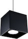 Sollux Quad 1 Pendant Light Single-Light for Socket GU10 Black