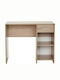 Desk with Bookshelf Beige 90x52x75cm