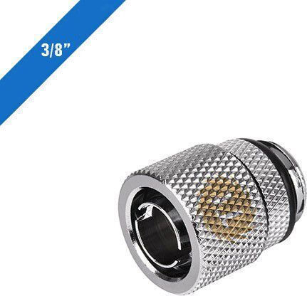 Thermaltake Pacific 3/8'' ID x 1/2'' OD Compression Фитинги Сребрист