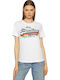 Vintage Logo Women's T-shirt Striped White