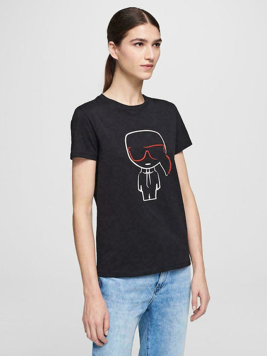 Karl Lagerfeld Damen T-shirt Schwarz