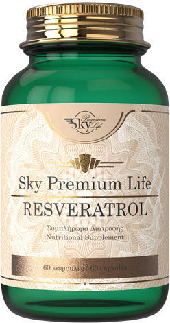 Sky Premium Life Resveratrol Специална Хранителна Добавка 60 Капсули